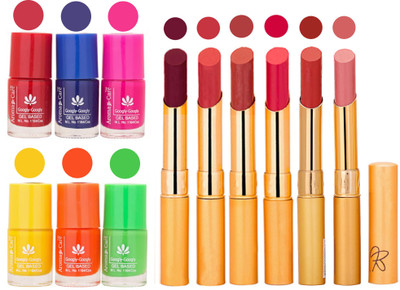 Aroma Care Makeup Women Nail Polish and Exclusive Long Lasting Lipstick Set 134(Set of 12)
Aroma Care Makeup Women Nail Polish and Exclusive Long Lasting Lipstick Set 134(Set of 12)