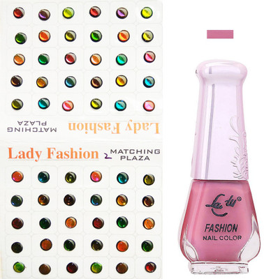Lady Fashion Nail Polish And Bindi 0803201756(Set of 2)