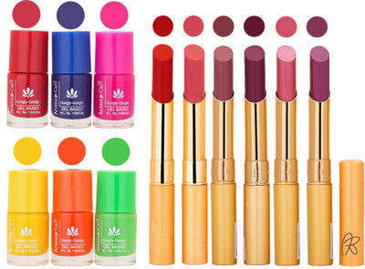 Aroma Care Makeup Women Nail Polish and Exclusive Long Lasting Lipstick Set 76(Set of 12)
Aroma Care Makeup Women Nail Polish and Exclusive Long Lasting Lipstick Set 76(Set of 12)