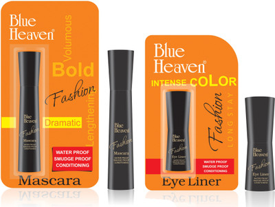 Blue Heaven Fashion Eyeliner & Mascara Combo(Set of 2)