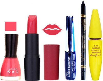 Rythmx Lipstick, Nail Polish, Eyeliner,Black Kajal Makeup Combo Kit 1348(Set of 5)
Rythmx Lipstick, Nail Polish, Eyeliner,Black Kajal Makeup Combo Kit 1348(Set of 5)