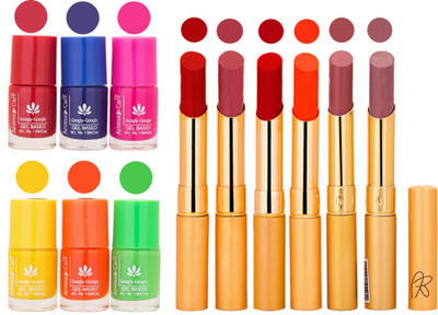 Aroma Care Makeup Women Nail Polish and Exclusive Long Lasting Lipstick Set 124(Set of 12)
Aroma Care Makeup Women Nail Polish and Exclusive Long Lasting Lipstick Set 124(Set of 12)