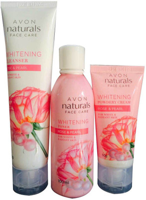 Avon Naturals Rose & Pearl Whitening cleanser, Toner and Powdery Cream(Set of 3)
Avon Naturals Rose & Pearl Whitening cleanser, Toner and Powdery Cream(Set of 3)