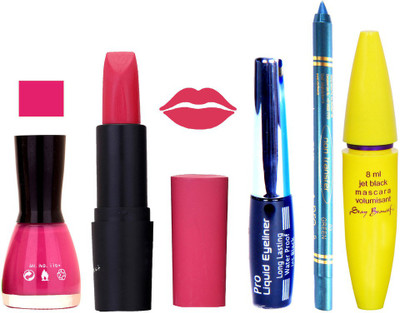 Rythmx Lipstick, Nail Polish, Eyeliner,Turqoise Blue Kajal Makeup Combo Kit 1266(Set of 5)
Rythmx Lipstick, Nail Polish, Eyeliner,Turqoise Blue Kajal Makeup Combo Kit 1266(Set of 5)