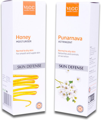 VLCC Honey Moisturiser & Punarnava Astringent(Set of 2)