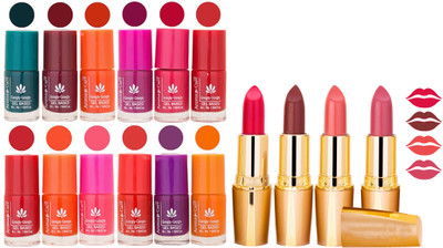 Aroma Care Gel Nail Polish Set Quick Dry, Long Lasting and Creamy Matte Lipstick Combo 153(Set of 16)
Aroma Care Gel Nail Polish Set Quick Dry, Long Lasting and Creamy Matte Lipstick Combo 153(Set of 16)