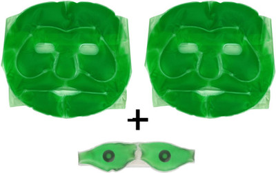 Lavelle Pharma 2 Aloe vera gel face and 1 eye mask(Set of 3)