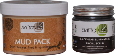 Skinatura MUD PACK & BLACK HEAD ELIMINATING FACIAL SCRUB (Pack of 2)(Set of 2)
Skinatura MUD PACK & BLACK HEAD ELIMINATING FACIAL SCRUB (Pack of 2)(Set of 2)