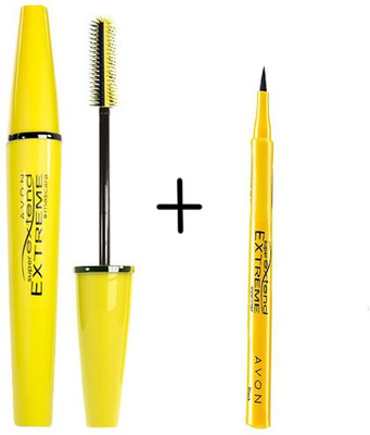 Avon Super Extend Extreme Mascara + Eyeliner (waterproof)(Set of 2)