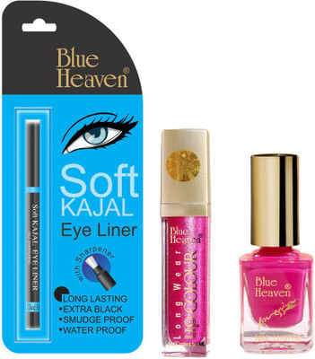 Blue Heaven Long Wear Lip Color, Xpression Nail Paint & Bh Kajal Liner Combo.(Set of 3)
Blue Heaven Long Wear Lip Color, Xpression Nail Paint & Bh Kajal Liner Combo.(Set of 3)