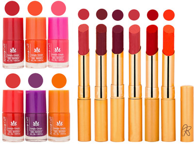 Aroma Care Nail Polish Set and Rythm Lipstick Sets ( Modern Shades) 1803201790(Set of 12)
Aroma Care Nail Polish Set and Rythm Lipstick Sets ( Modern Shades) 1803201790(Set of 12)