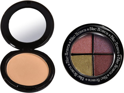 Blue Heaven Artisto Compact (Natural Beige) & 4x1 Eye Magic Eye Shadow 605 Combo(Set of 2)
