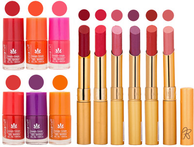 Aroma Care Nail Polish Set and Rythm Lipstick Sets ( Modern Shades) 1803201743(Set of 12)
Aroma Care Nail Polish Set and Rythm Lipstick Sets ( Modern Shades) 1803201743(Set of 12)