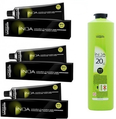 L'Oreal Paris Inoa No 6,3 ( Dark Golden Blonde ) With 20 Volume 6% Developer(Set of)
L'Oreal Paris Inoa No 6,3 ( Dark Golden Blonde ) With 20 Volume 6% Developer(Set of)