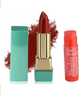 Blue Heaven Mintz Glossy Lipstick (Coral Red) & Naughty Color Lip Balm (Strawberry)(Set of 2)
Blue Heaven Mintz Glossy Lipstick (Coral Red) & Naughty Color Lip Balm (Strawberry)(Set of 2)