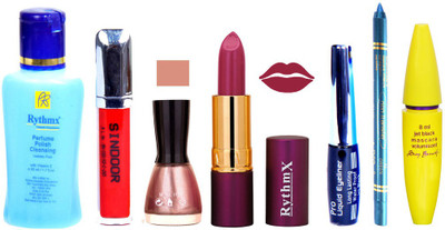 Rythmx Lipstick ,Polish Remover, Sindoor, Nail Polish,EyeLiner,Turqoise Blue Kajal, Mascara, Makeup kit Combo 14034(Set of 7)
Rythmx Lipstick ,Polish Remover, Sindoor, Nail Polish,EyeLiner,Turqoise Blue Kajal, Mascara, Makeup kit Combo 14034(Set of 7)