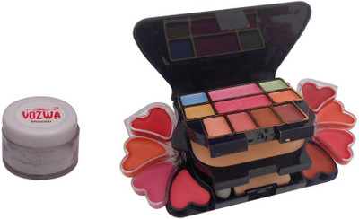 Vozwa Silver Shimmer Powder with Makeup Kit(Set of 2)