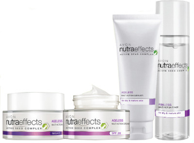 Avon NutraEffects Ageless Full Treatment(Set of 4)
Avon NutraEffects Ageless Full Treatment(Set of 4)