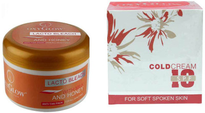 Oxyglow Lacto Bleach & Cold Cream With Spf(Set of 2)
Oxyglow Lacto Bleach & Cold Cream With Spf(Set of 2)