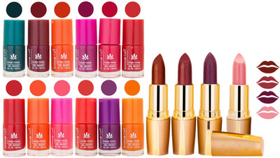 Aroma Care Lot of 12-piece Surprise Nail Polish Set and Rythm Lipsticks Combo 58(Set of 16)
Aroma Care Lot of 12-piece Surprise Nail Polish Set and Rythm Lipsticks Combo 58(Set of 16)