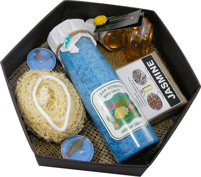Soulflower Hexagon Ocean Blue Giftset(Set of 5)