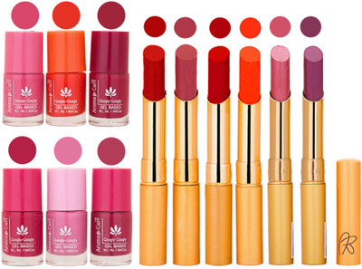 Aroma Care Quick Dry Nail Polish and Rythm Lipstick Combo 1803201986(Set of 12)
Aroma Care Quick Dry Nail Polish and Rythm Lipstick Combo 1803201986(Set of 12)