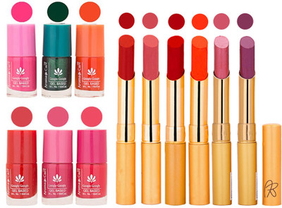 Aroma Care Perfect Combo of Nail Polish and Rythm Lipstick Popular Shades in Wholesale Rate 2332017073(Set of 12)
Aroma Care Perfect Combo of Nail Polish and Rythm Lipstick Popular Shades in Wholesale Rate 2332017073(Set of 12)