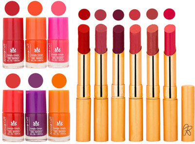 Aroma Care Nail Polish Set and Rythm Lipstick Sets ( Modern Shades) 1803201810(Set of 12)
Aroma Care Nail Polish Set and Rythm Lipstick Sets ( Modern Shades) 1803201810(Set of 12)