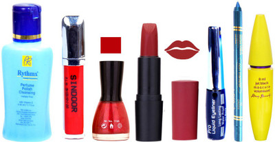 Rythmx Remover + OTG Lipstick And Nail Polish, Eyliner, Sindoor, Kajal, Mascara Makeup Combo(Set of 7)
Rythmx Remover + OTG Lipstick And Nail Polish, Eyliner, Sindoor, Kajal, Mascara Makeup Combo(Set of 7)