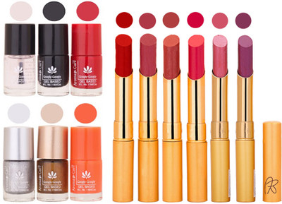 Aroma Care 6 Nail Polish Set Rythm 6 Pcs Lipstick 6 Awesome Color for Fashion Women 2332017118(Set of 12)
Aroma Care 6 Nail Polish Set Rythm 6 Pcs Lipstick 6 Awesome Color for Fashion Women 2332017118(Set of 12)