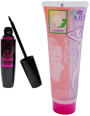 ADS 1625 Eyeliner, Jasmine Cleansing Gel(Set of 2)