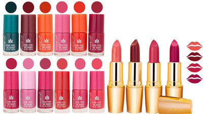Aroma Care All About Nail 12 Piece Color Nail Lacquer Combo Set + 4 Rythm Creamy Matte Lipstick Combo 155(Set of 16)
Aroma Care All About Nail 12 Piece Color Nail Lacquer Combo Set + 4 Rythm Creamy Matte Lipstick Combo 155(Set of 16)