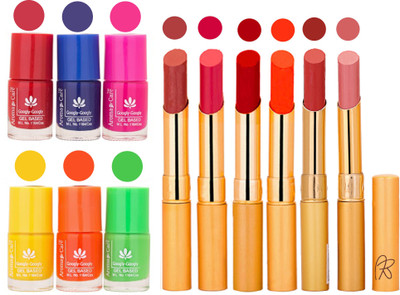 Aroma Care Makeup Women Nail Polish and Exclusive Long Lasting Lipstick Set 148(Set of 12)
Aroma Care Makeup Women Nail Polish and Exclusive Long Lasting Lipstick Set 148(Set of 12)