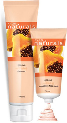 Avon Naturals Papaya Whitening Cleanser (100 ml) & Smoothies Face Mask (50 ml)(Set of 2)
Avon Naturals Papaya Whitening Cleanser (100 ml) & Smoothies Face Mask (50 ml)(Set of 2)