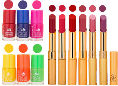 Aroma Care Makeup Women Nail Polish and Exclusive Long Lasting Lipstick Set 22(Set of 12)
Aroma Care Makeup Women Nail Polish and Exclusive Long Lasting Lipstick Set 22(Set of 12)
