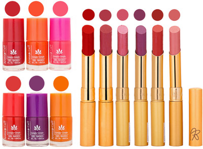 Aroma Care Nail Polish Set and Rythm Lipstick Sets ( Modern Shades) 1803201828(Set of 12)
Aroma Care Nail Polish Set and Rythm Lipstick Sets ( Modern Shades) 1803201828(Set of 12)