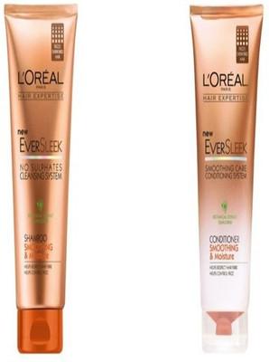 L'Oreal Paris EverSleek Smoothing & Moisture Sulphate Free Shampoo and Conditioner(Set of 2)
L'Oreal Paris EverSleek Smoothing & Moisture Sulphate Free Shampoo and Conditioner(Set of 2)