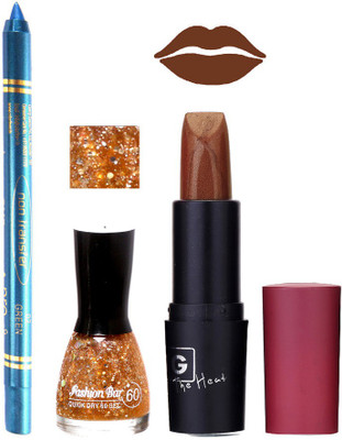 Fashion Bar Nail Polish , otg Lipstick , Turquoise Blue Kajal Combo126(Set of 3)
Fashion Bar Nail Polish , otg Lipstick , Turquoise Blue Kajal Combo126(Set of 3)