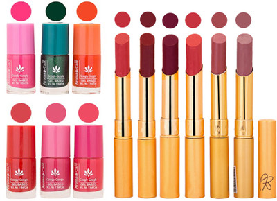 Aroma Care Perfect Combo of Nail Polish and Rythm Lipstick Popular Shades in Wholesale Rate 2332017094(Set of 12)
Aroma Care Perfect Combo of Nail Polish and Rythm Lipstick Popular Shades in Wholesale Rate 2332017094(Set of 12)