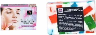 Absolute Beauty Skin Care Whitening Smooth Texture Insta Glow Facial Kit 350g + Goat Milk Soap(Set of 2)
Absolute Beauty Skin Care Whitening Smooth Texture Insta Glow Facial Kit 350g + Goat Milk Soap(Set of 2)