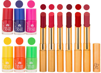 Aroma Care Makeup Women Nail Polish and Exclusive Long Lasting Lipstick Set 10(Set of)
Aroma Care Makeup Women Nail Polish and Exclusive Long Lasting Lipstick Set 10(Set of)