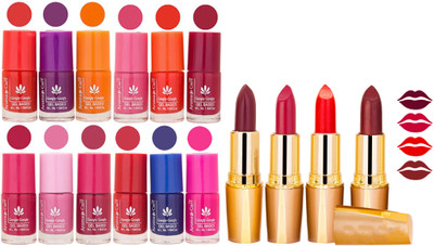 Aroma Care Gel Nail Polish Set Quick Dry, Long Lasting and Creamy Matte Lipstick Combo 1217(Set of 16)
Aroma Care Gel Nail Polish Set Quick Dry, Long Lasting and Creamy Matte Lipstick Combo 1217(Set of 16)