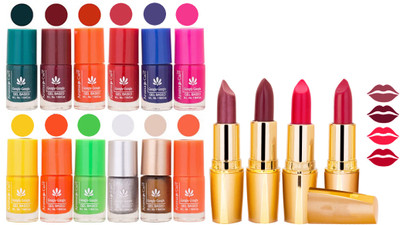 Aroma Care Gel Nail Polish Set Quick Dry, Long Lasting and Creamy Matte Lipstick Combo 101(Set of 16)
Aroma Care Gel Nail Polish Set Quick Dry, Long Lasting and Creamy Matte Lipstick Combo 101(Set of 16)
