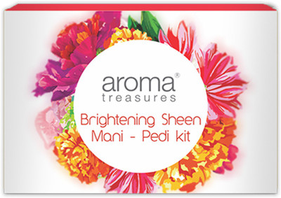 Aroma Treasures Brightening sheen mani-pedi kit - single time use (pack of2)(Set of 1)
Aroma Treasures Brightening sheen mani-pedi kit - single time use (pack of2)(Set of 1)