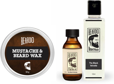 Beardo The Black Velvette Beard Oil (30ml), Wash (100ml) & Wax (50g) Combo(Set of 3)
Beardo The Black Velvette Beard Oil (30ml), Wash (100ml) & Wax (50g) Combo(Set of 3)