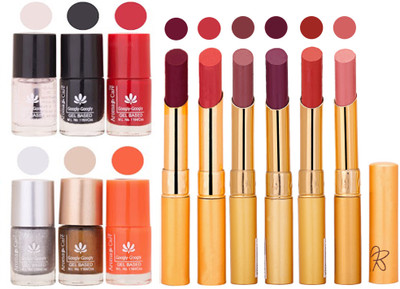 Aroma Care 6 Nail Polish Set Rythm 6 Pcs Lipstick 6 Awesome Color for Fashion Women 2332017141(Set of 12)
Aroma Care 6 Nail Polish Set Rythm 6 Pcs Lipstick 6 Awesome Color for Fashion Women 2332017141(Set of 12)