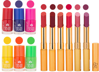 Aroma Care Makeup Women Nail Polish and Exclusive Long Lasting Lipstick Set 97(Set of 12)
Aroma Care Makeup Women Nail Polish and Exclusive Long Lasting Lipstick Set 97(Set of 12)