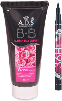 ADS BB Cream with Sketch Pen Eyeliner(Set of 2)