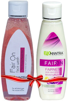 Biomantra FairOn Combo Of Moisturizer And Facewash(Set of 2)