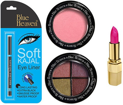 Blue Heaven Lipstick , Kajal Liner, Eye Magic Eye Shadow & Diamond Blush On(Set of 4)
Blue Heaven Lipstick , Kajal Liner, Eye Magic Eye Shadow & Diamond Blush On(Set of 4)